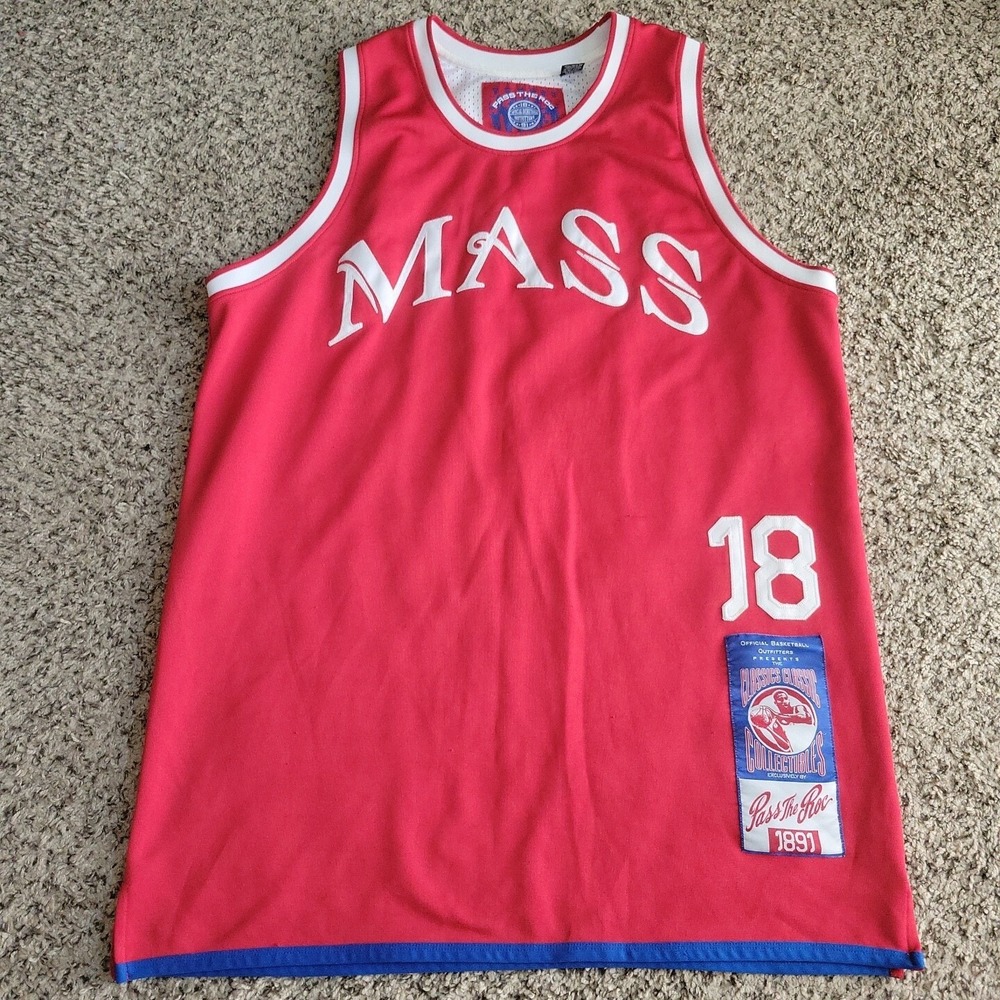 Vtg Pass The Roc Jersey Mens XXL MASS 1891 Basketball  Sewn‎ Classic Collectible